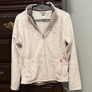 The North Face Women's Cream Quarter-Zip Sweater